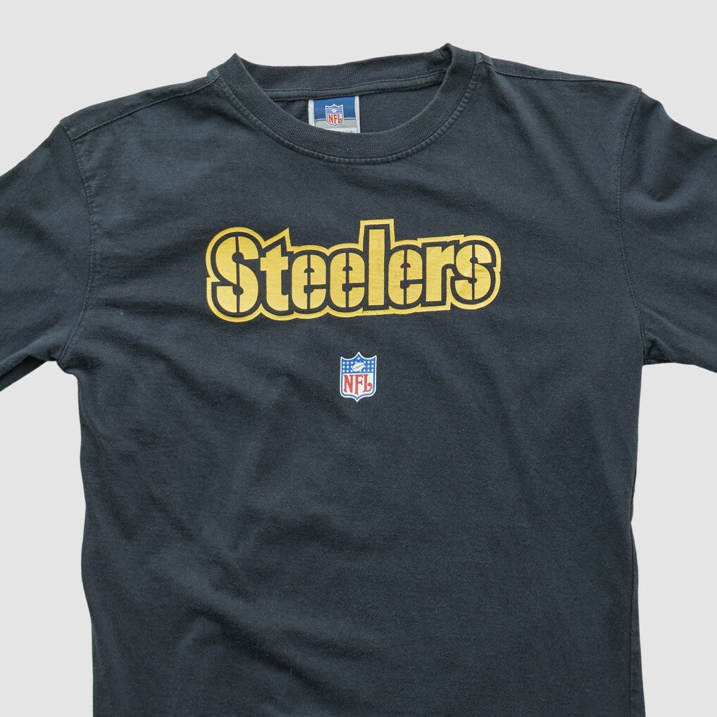 Pittsburgh Steelers Reebok 2000s Long Sleeve T-shirt - Black Vintage - Fanatics