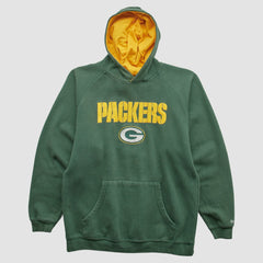 Green Bay Packers Reebok 2000s Hooded Pullover Sweatshirt - Green Vintage - Fanatics