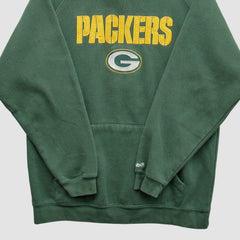 Green Bay Packers Reebok 2000s Hooded Pullover Sweatshirt - Green Vintage - Fanatics