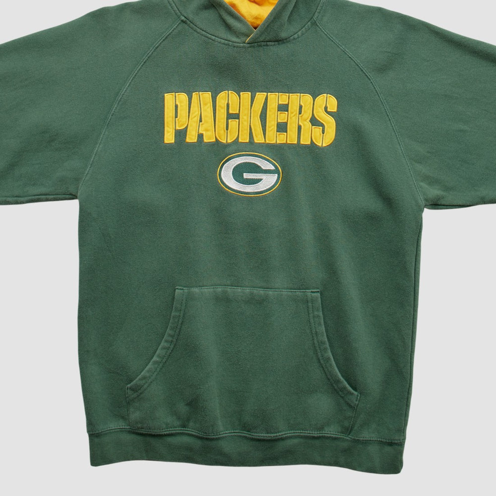 Green Bay Packers Reebok 2000s Hooded Pullover Sweatshirt - Green Vintage - Fanatics