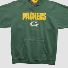 Green Bay Packers Reebok 2000s Hooded Pullover Sweatshirt - Green Vintage - Fanatics