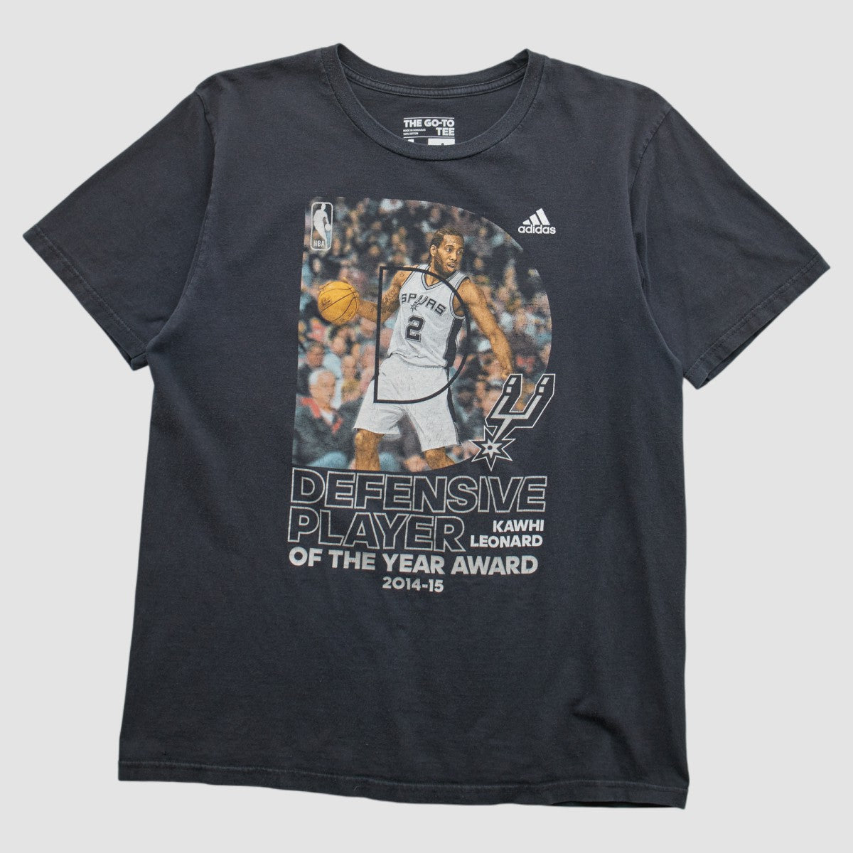 Adidas San Antonio Spurs 2015 T-shirt Black Vintage