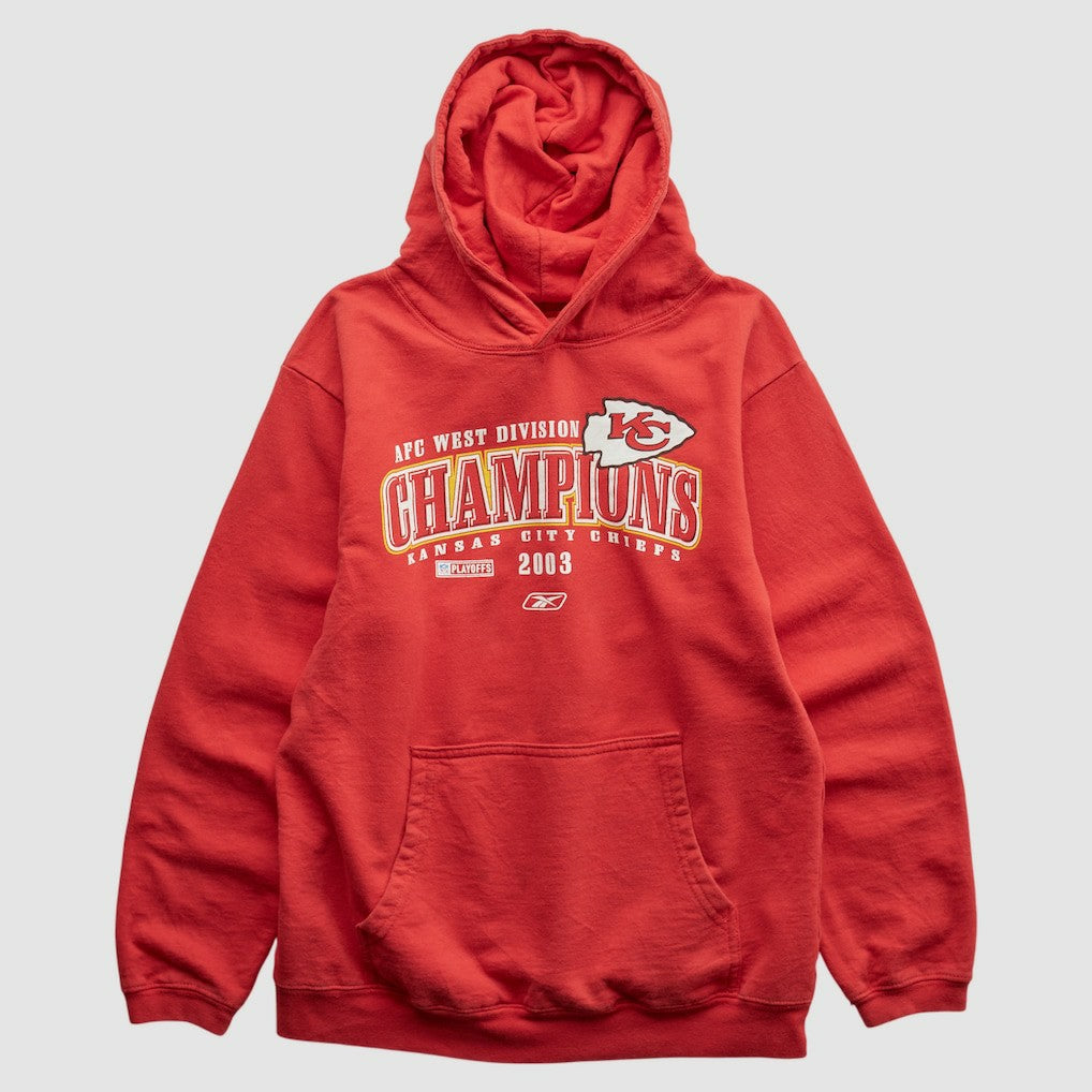 Kansas City Chiefs Reebok 2003 Hooded Pullover Sweatshirt - Red Vintage - Fanatics
