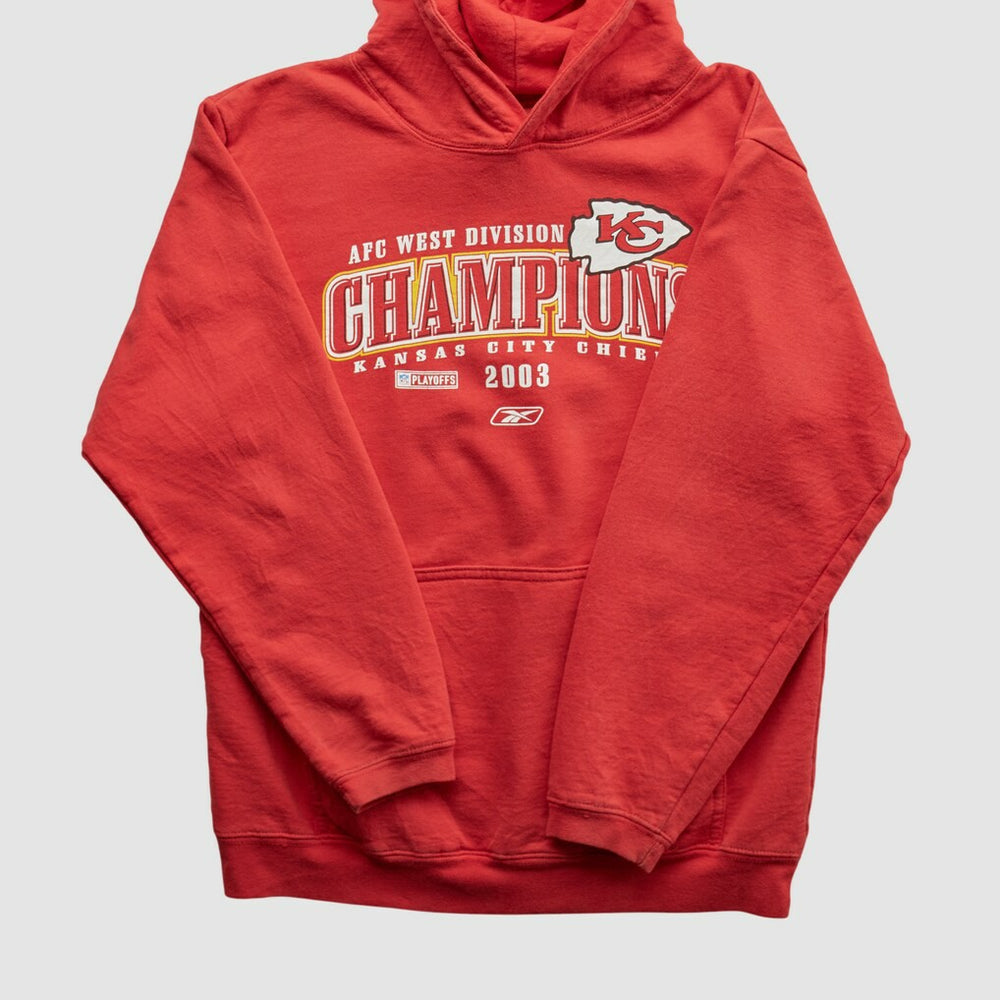 Kansas City Chiefs Reebok 2003 Hooded Pullover Sweatshirt - Red Vintage - Fanatics