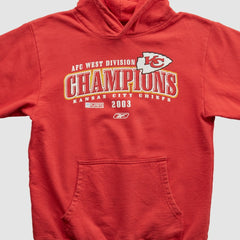 Kansas City Chiefs Reebok 2003 Hooded Pullover Sweatshirt - Red Vintage - Fanatics
