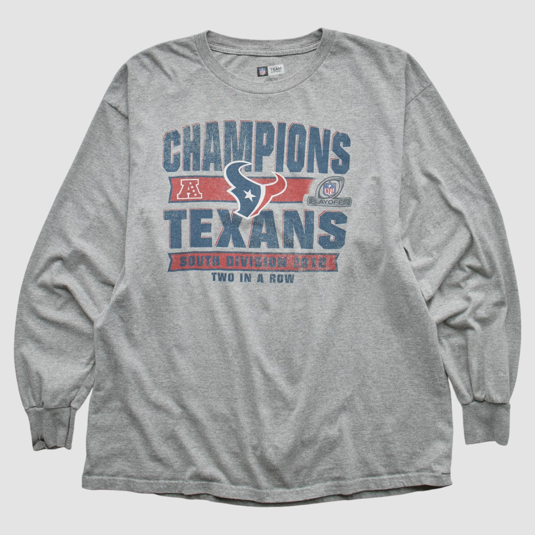 Houston Texans Team Edition Apparel 2012 Long Sleeve T-shirt - Heather Gray Vintage - Fanatics