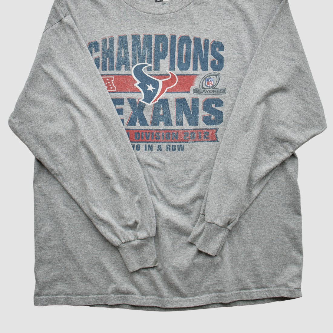 Houston Texans Team Edition Apparel 2012 Long Sleeve T-shirt - Heather Gray Vintage - Fanatics
