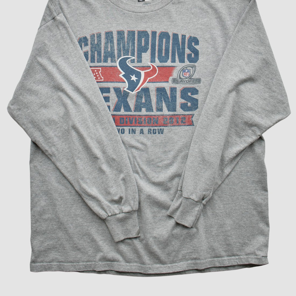 Houston Texans Team Edition Apparel 2012 Long Sleeve T-shirt - Heather Gray Vintage - Fanatics