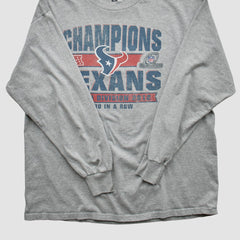 Houston Texans Team Edition Apparel 2012 Long Sleeve T-shirt - Heather Gray Vintage - Fanatics