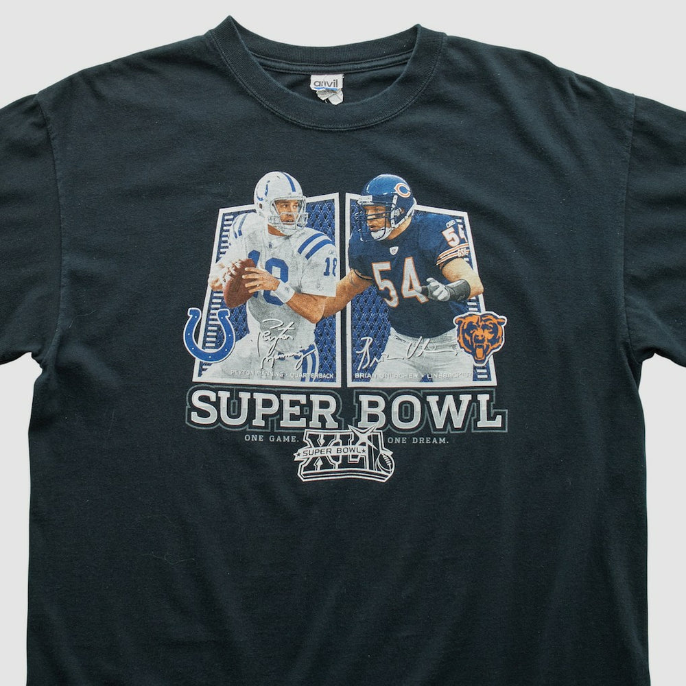 Superbowl XLII Anvil 2008 T-shirt - Black Vintage - Fanatics