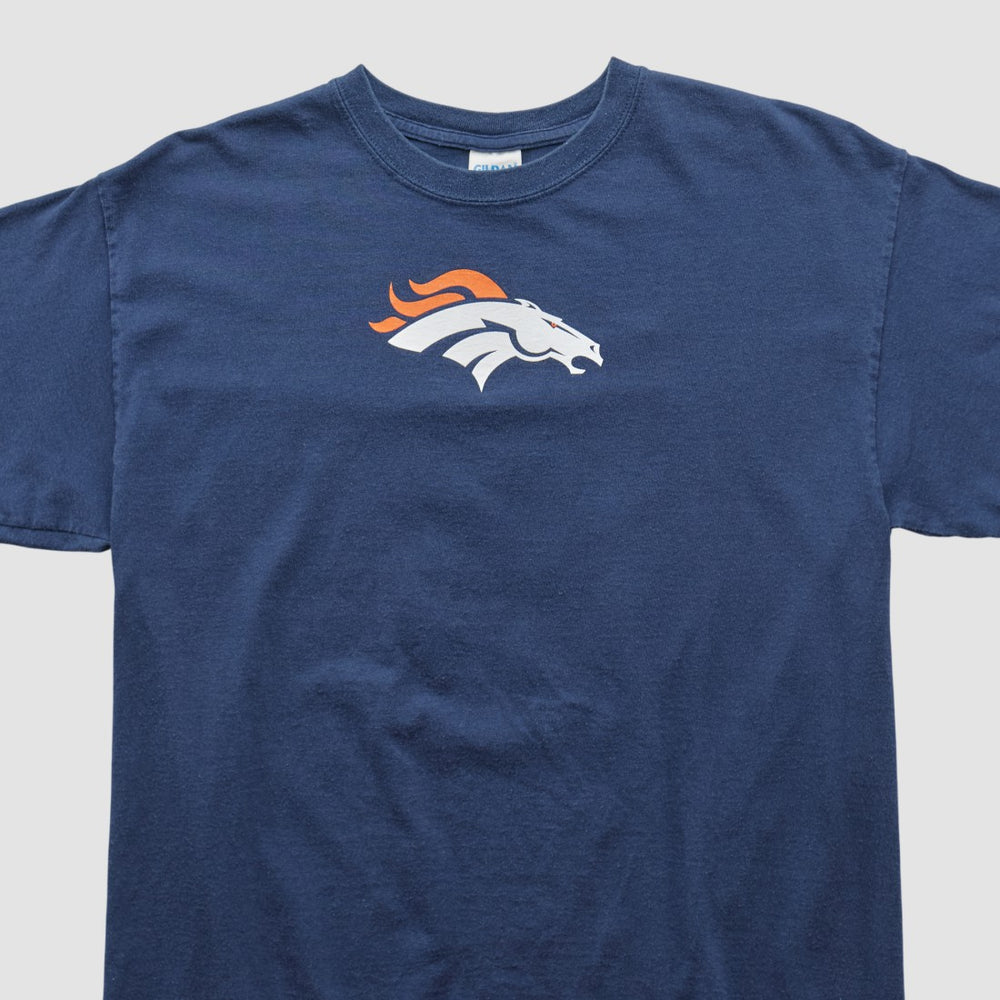 Denver Broncos Gildan 2010s T-shirt - Navy Vintage - Fanatics