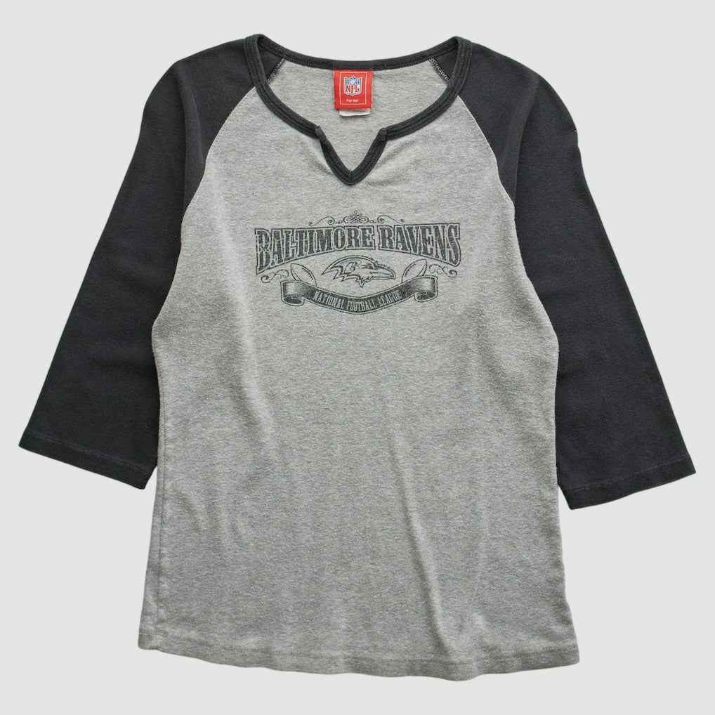 Baltimore Ravens NFL 2000s T-shirt - Heather Gray Vintage - Fanatics