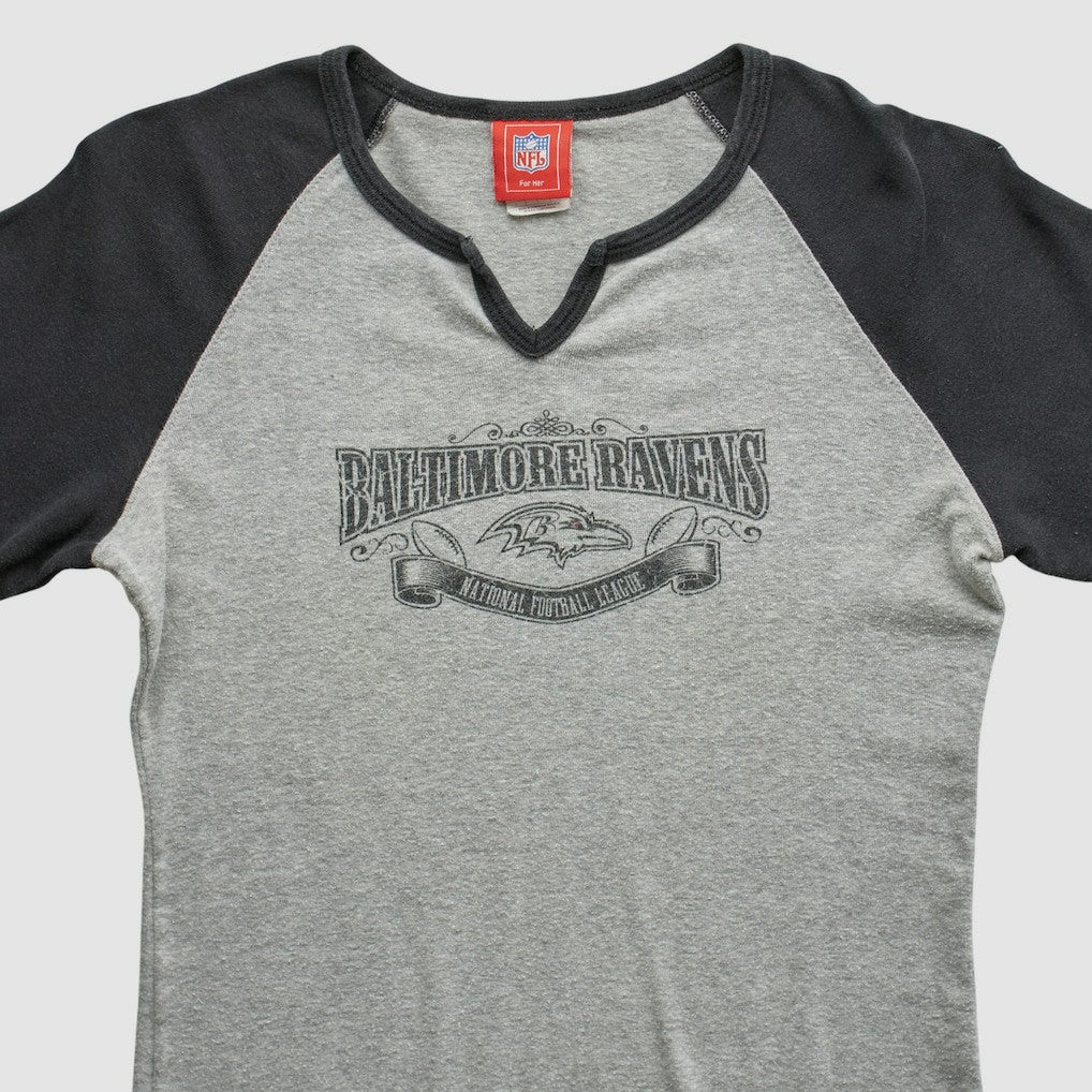 Baltimore Ravens NFL 2000s T-shirt - Heather Gray Vintage - Fanatics