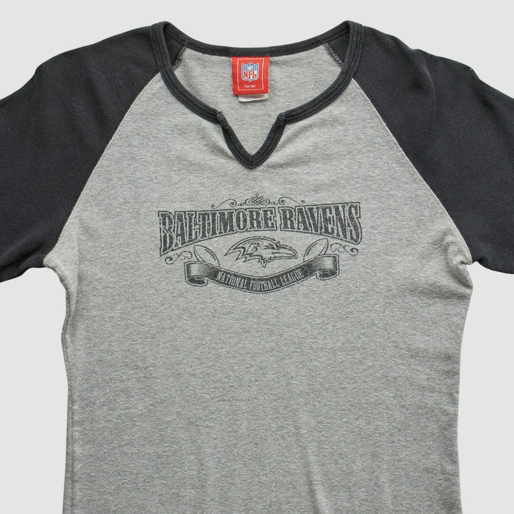 Baltimore Ravens NFL 2000s T-shirt - Heather Gray Vintage - Fanatics