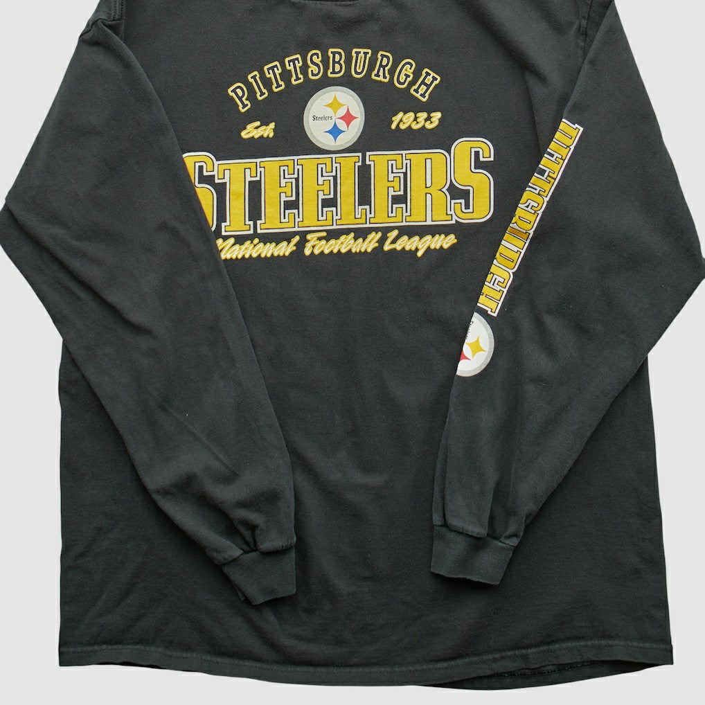 Pittsburgh Steelers NFL 2000s Long Sleeve T-shirt - Black Vintage - Fanatics