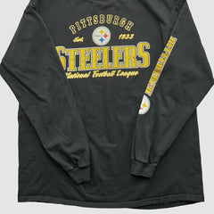 Pittsburgh Steelers NFL 2000s Long Sleeve T-shirt - Black Vintage - Fanatics