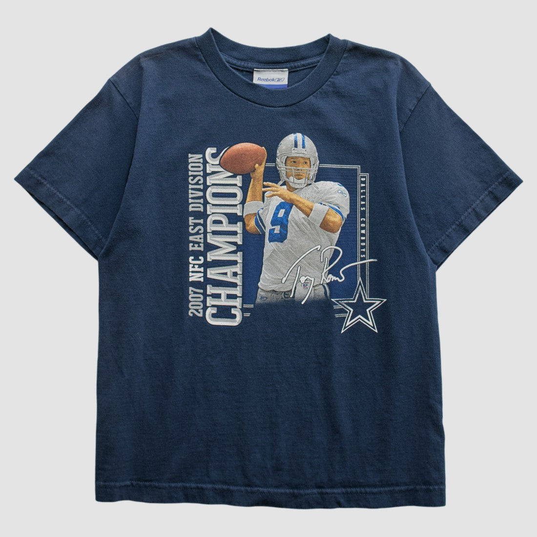 Dallas Cowboys Reebok 2007 T-shirt - Navy - Yth L Real Vintage - Fanatics
