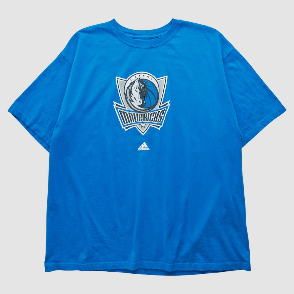 Adidas Dallas Mavericks 2010s T-shirt Blue Vintage