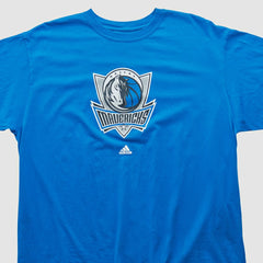 Adidas Dallas Mavericks 2010s T-shirt Blue Vintage