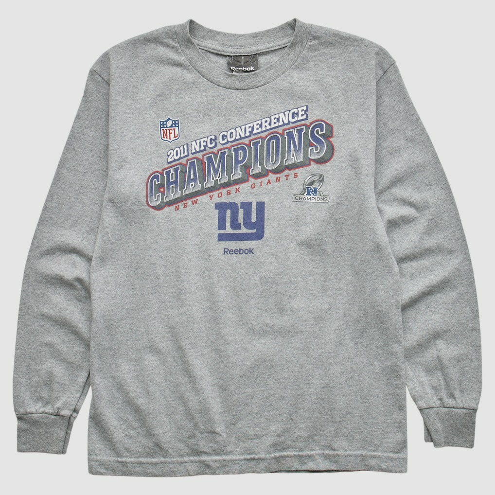 New York Giants Reebok 2011 Pullover Sweatshirt - Heather Gray Vintage - Fanatics