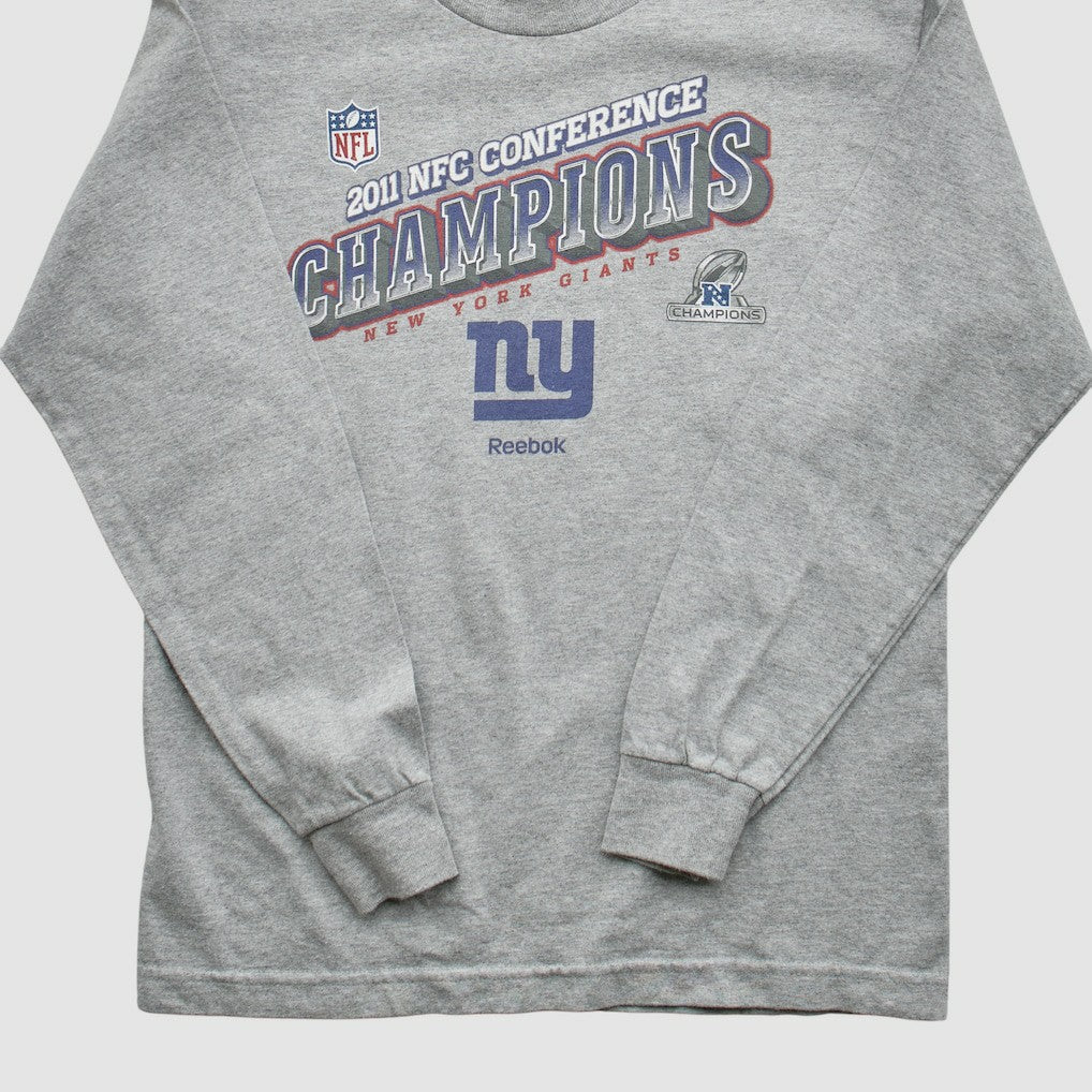 New York Giants Reebok 2011 Pullover Sweatshirt - Heather Gray Vintage - Fanatics