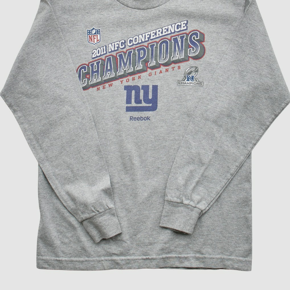 New York Giants Reebok 2011 Pullover Sweatshirt - Heather Gray Vintage - Fanatics