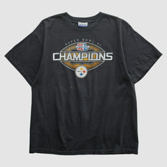 Pittsburgh Steelers Reebok 2006 T-shirt - Black Vintage - Fanatics