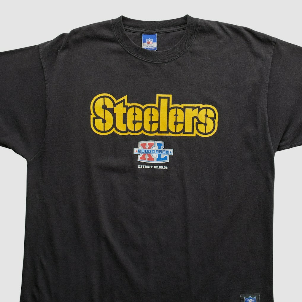 Pittsburgh Steelers Reebok 2000s T-shirt - Black Vintage - Fanatics