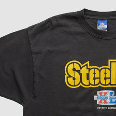 Pittsburgh Steelers Reebok 2000s T-shirt - Black Vintage - Fanatics
