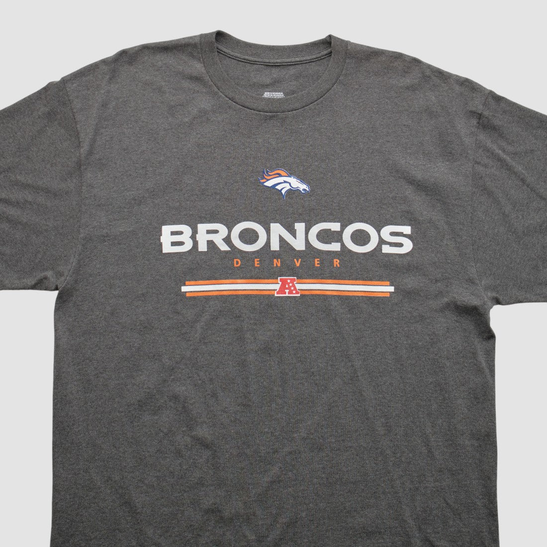 Denver Broncos 2010s T-shirt - Dark Heather Gray Vintage - Fanatics