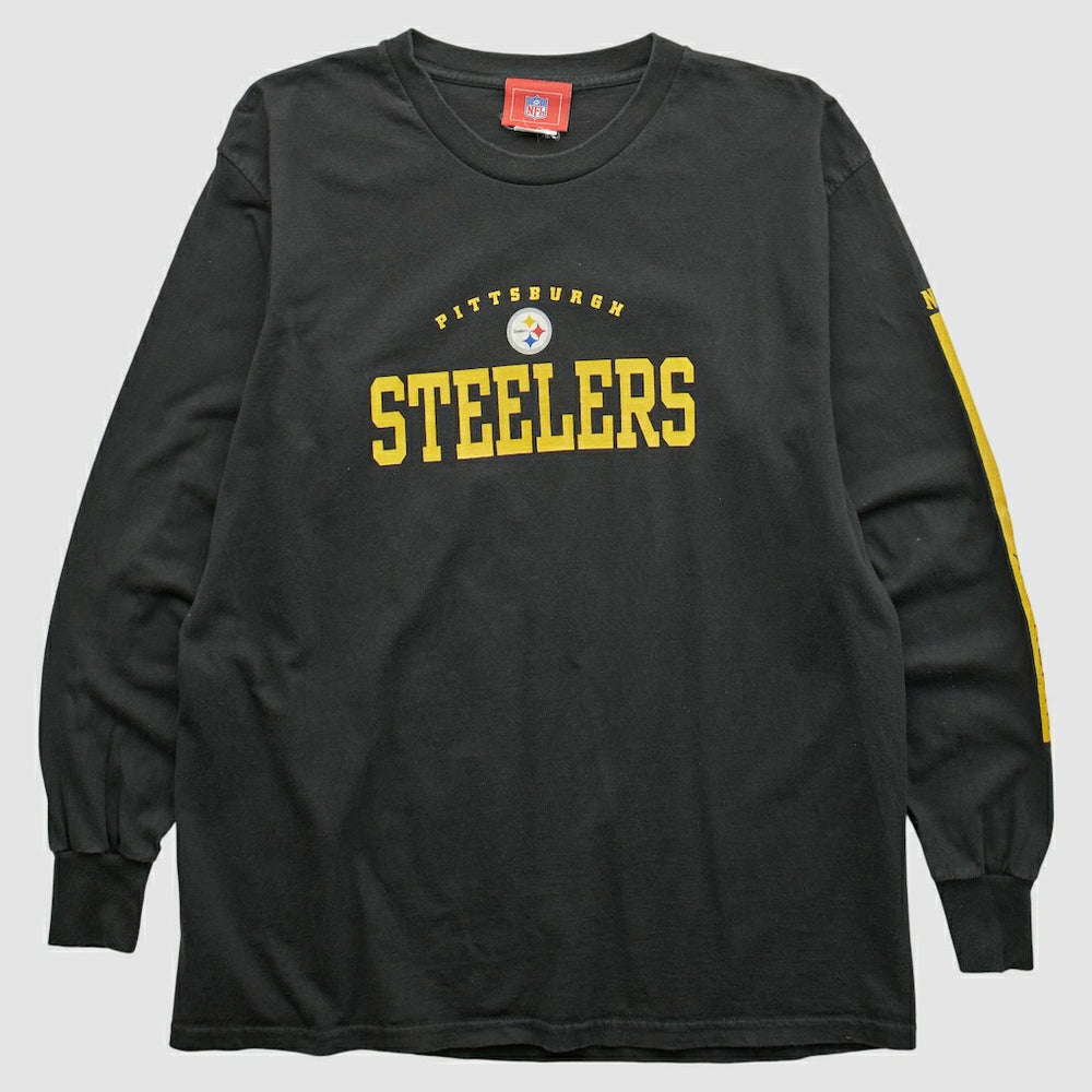 Pittsburgh Steelers NFL 2000s Long Sleeve T-shirt - Black Vintage - Fanatics