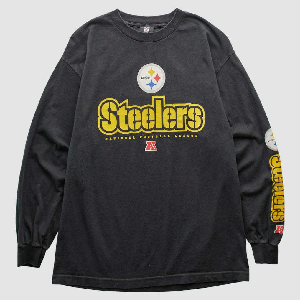 Pittsburgh Steelers NFL 2010s Long Sleeve T-shirt - Black Vintage - Fanatics