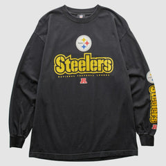 Pittsburgh Steelers NFL 2010s Long Sleeve T-shirt - Black Vintage - Fanatics