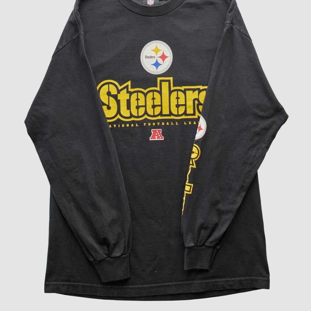 Pittsburgh Steelers NFL 2010s Long Sleeve T-shirt - Black Vintage - Fanatics