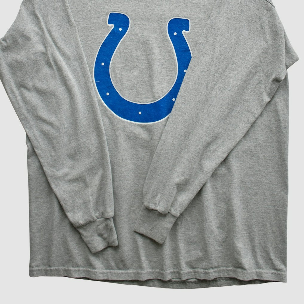 Indianapolis Colts 2000s Long Sleeve T-shirt - Heather Gray Vintage - Fanatics