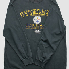 Pittsburgh Steelers Alstyle 2006 Long Sleeve T-shirt - Black Vintage - Fanatics