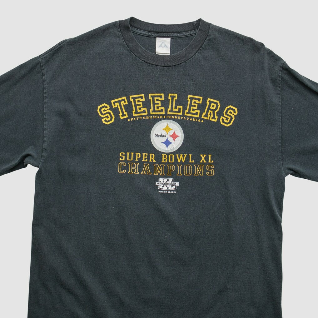 Pittsburgh Steelers Alstyle 2006 Long Sleeve T-shirt - Black Vintage - Fanatics