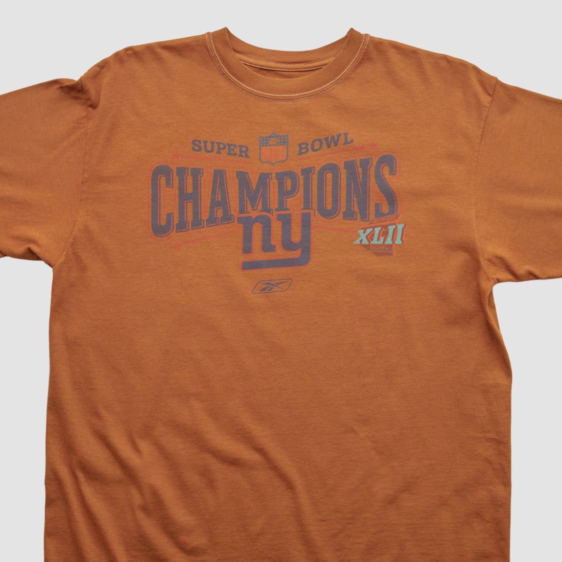 New York Giants Reebok 2007 T-shirt - Orange Vintage - Fanatics