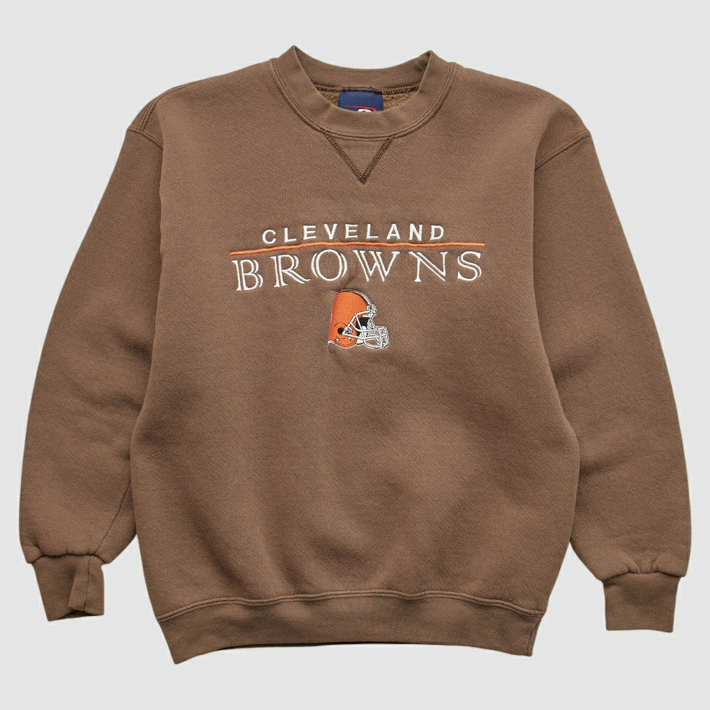 Cleveland Browns Pro Player 2000s Pullover Sweatshirt - Brown Vintage - Fanatics
