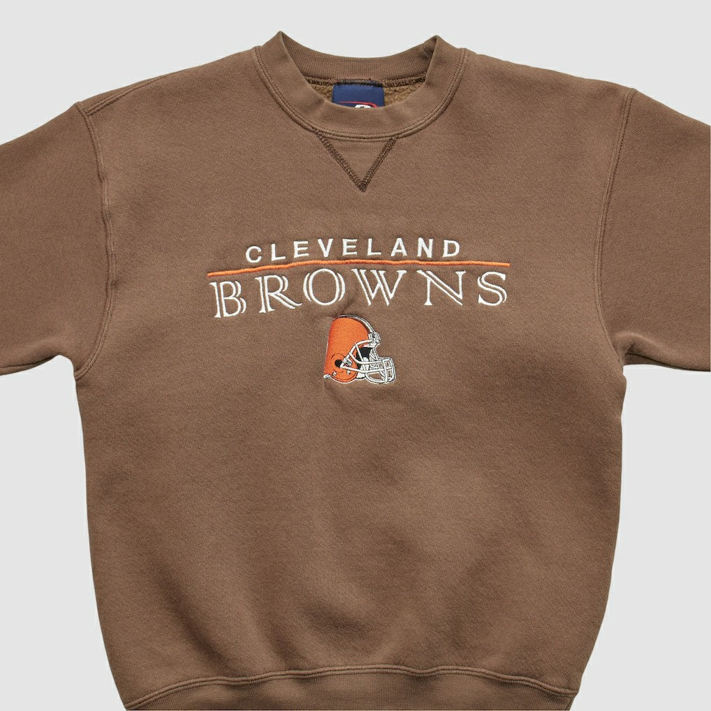 Cleveland Browns Pro Player 2000s Pullover Sweatshirt - Brown Vintage - Fanatics