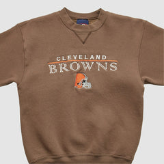 Cleveland Browns Pro Player 2000s Pullover Sweatshirt - Brown Vintage - Fanatics