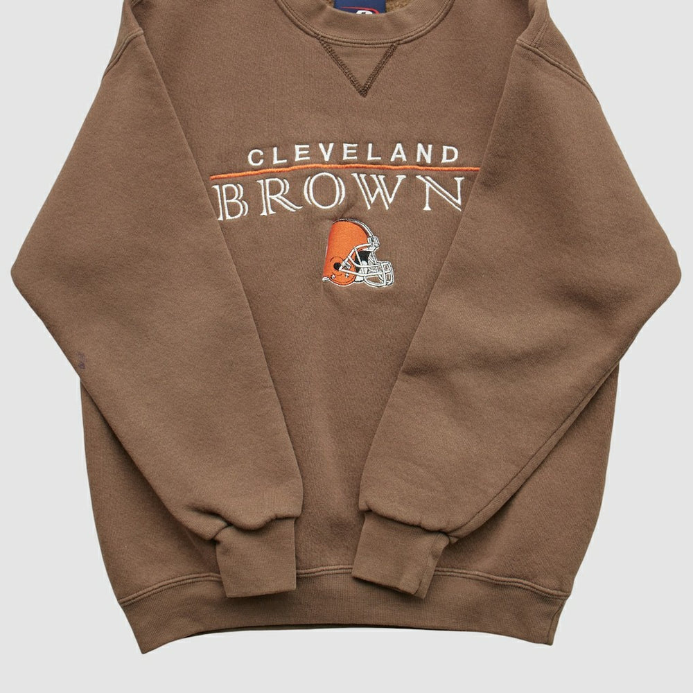 Cleveland Browns Pro Player 2000s Pullover Sweatshirt - Brown Vintage - Fanatics