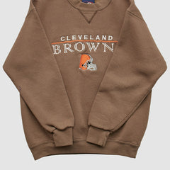 Cleveland Browns Pro Player 2000s Pullover Sweatshirt - Brown Vintage - Fanatics