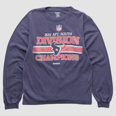 Houston Texans Reebok 2011 Long Sleeve T-shirt - Navy Vintage - Fanatics