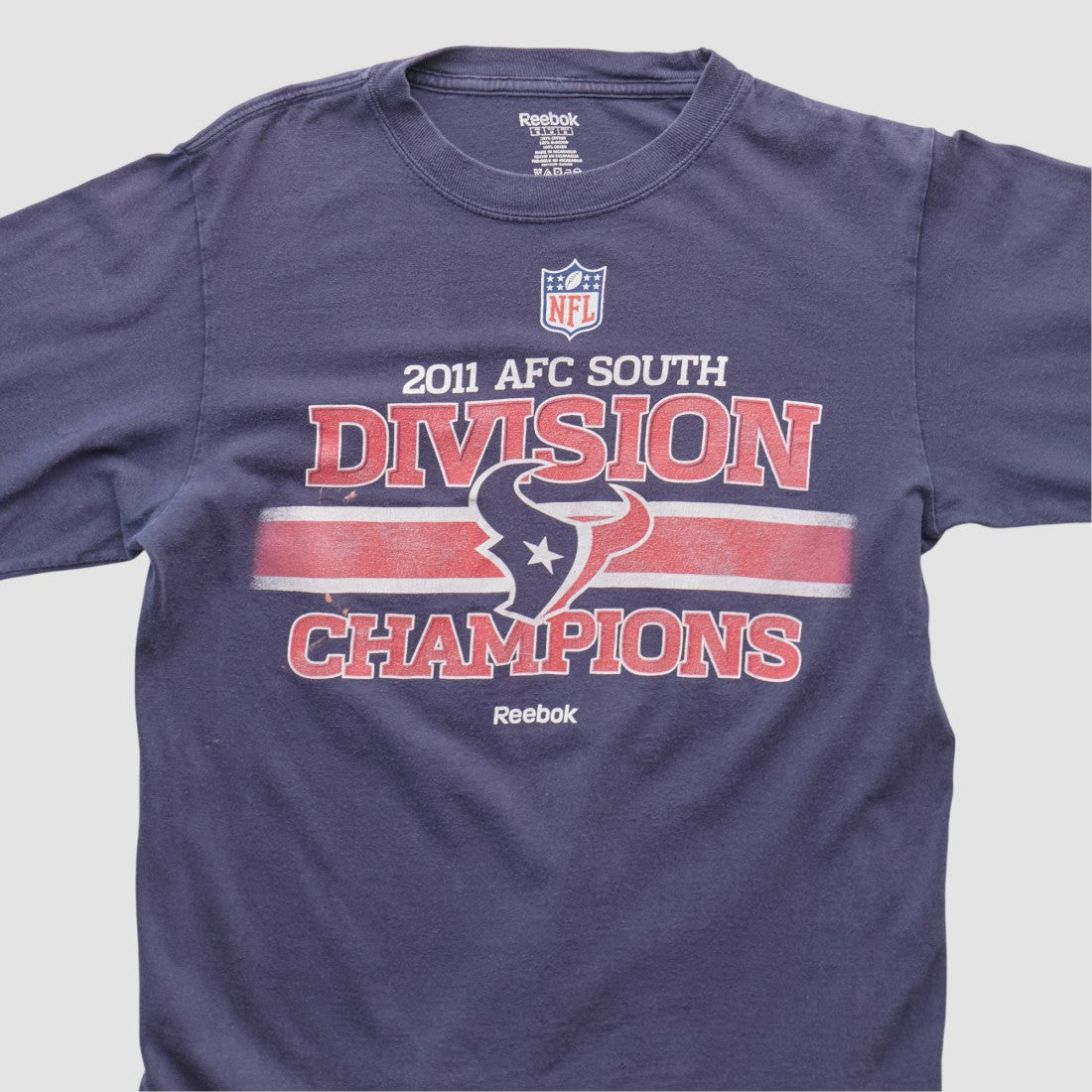 Houston Texans Reebok 2011 Long Sleeve T-shirt - Navy Vintage - Fanatics