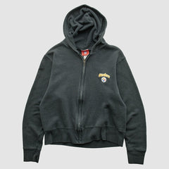 Pittsburgh Steelers NFL 2000s Hooded Full Zip Sweatshirt - Black Vintage - Fanatics