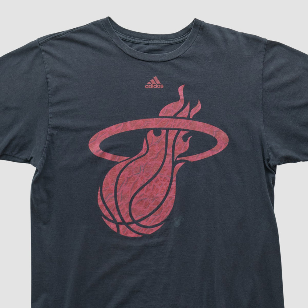 Adidas Miami Heat 2010s T-shirt Navy Vintage