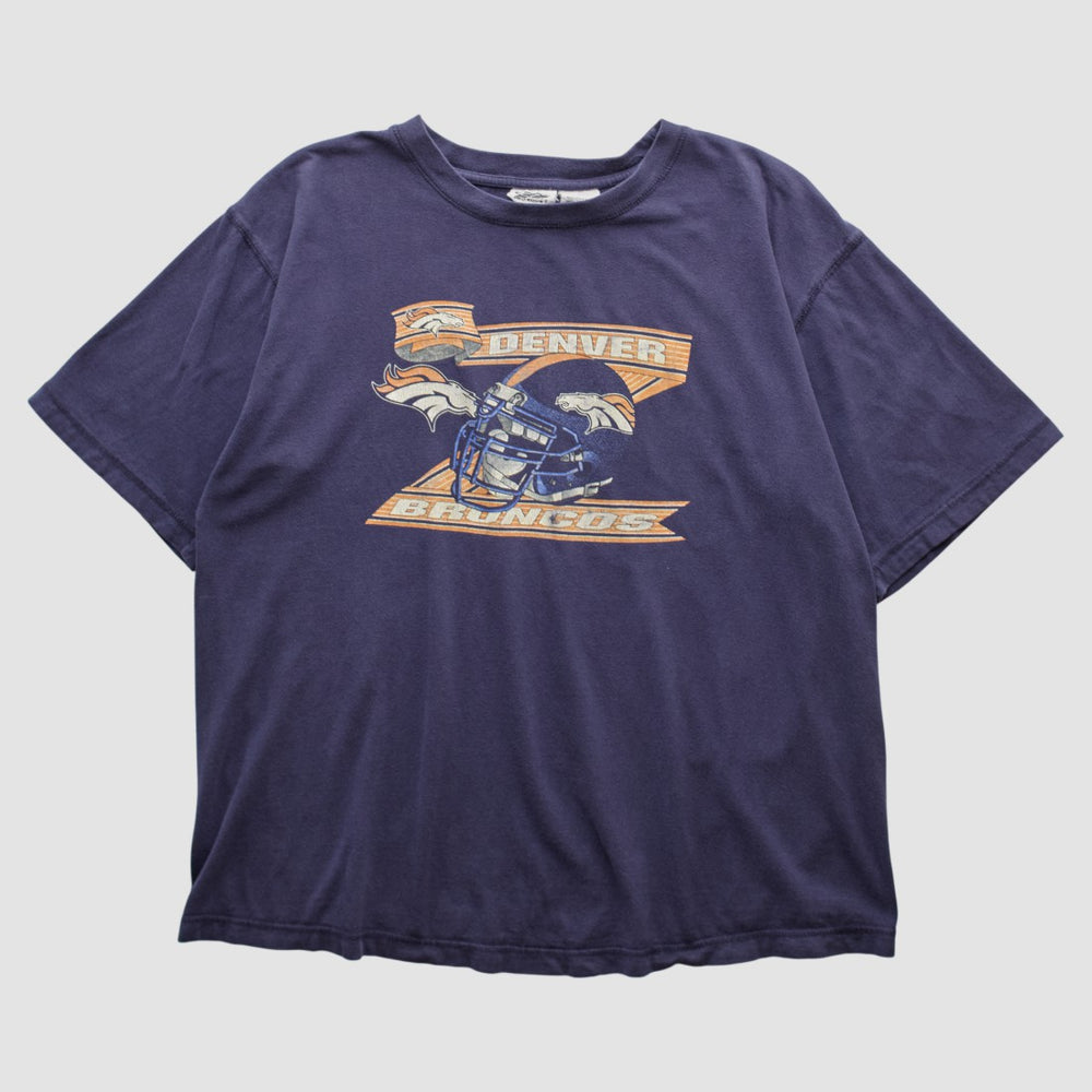 Denver Broncos Pro Edge 2000s T-shirt - Navy Vintage - Fanatics