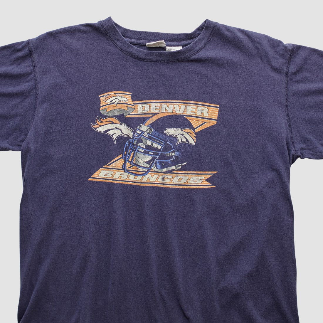 Denver Broncos Pro Edge 2000s T-shirt - Navy Vintage - Fanatics
