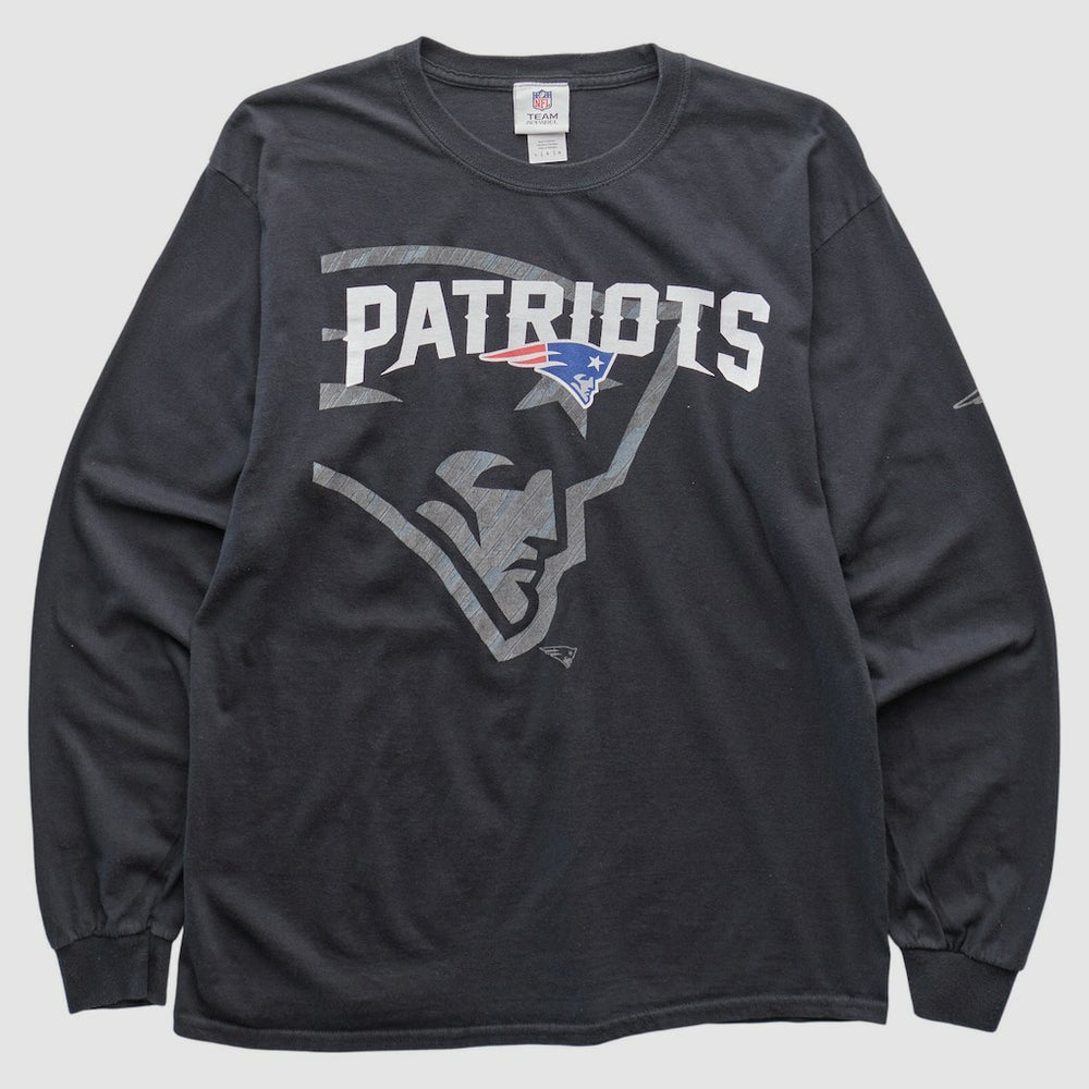 New England Patriots NFL 2010s Long Sleeve T-shirt - Black Vintage - Fanatics